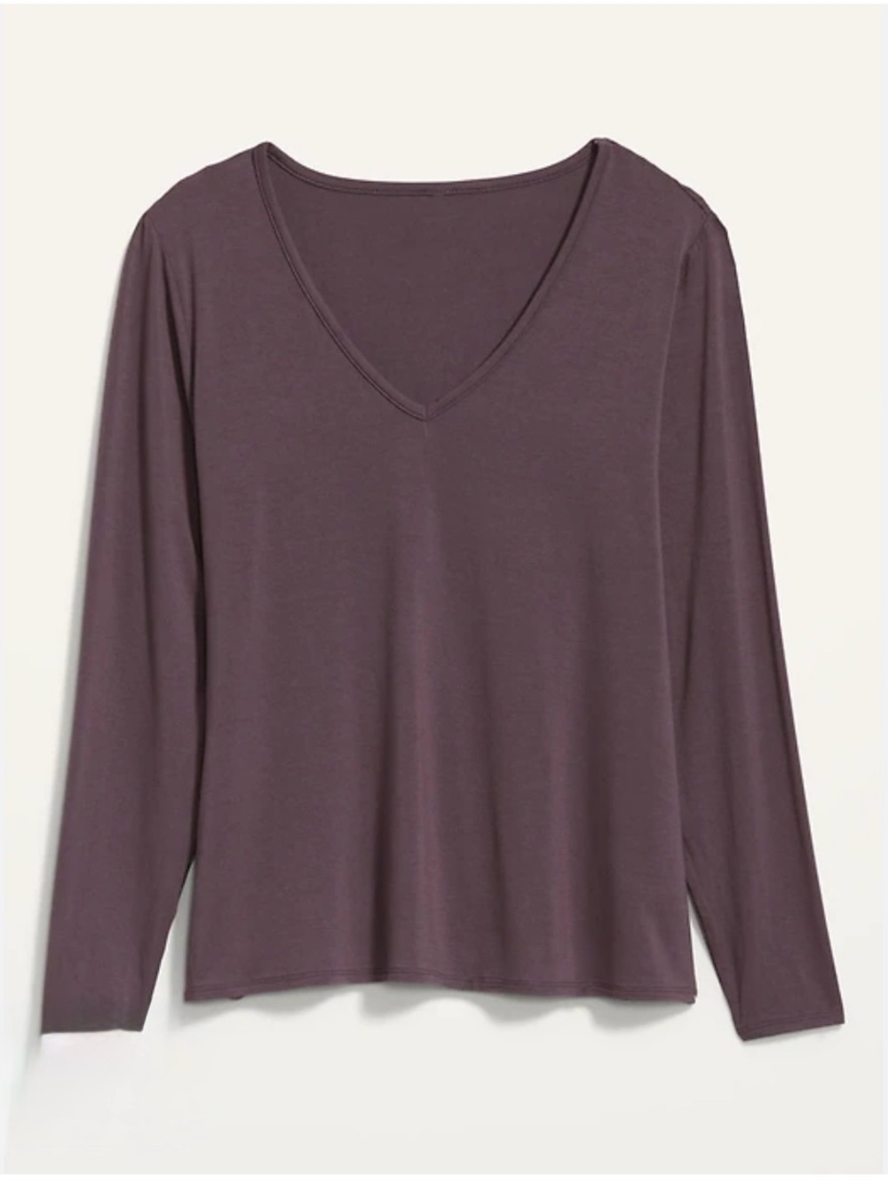 5 for $25! NWT Old Navy Luxe V-Neck Long-Sleeve T-Shirt
Mauve / Dusty Purple